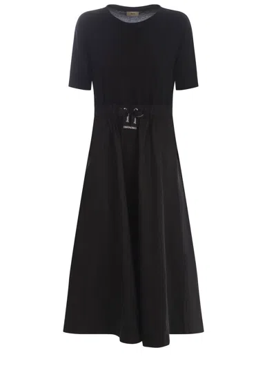 Herno Dress  Made Of Cotton In Black