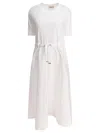 Herno Women's Panelled Midi Dress In White