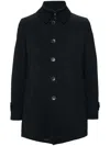 Herno Technical Polyamide With Goose Down Padding Down Jacket In Black