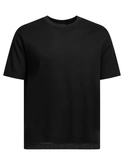 Herno "e Polo" Crew Neck T Shirt In Black