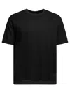 Herno Navy Blue Solid T-shirt In Black