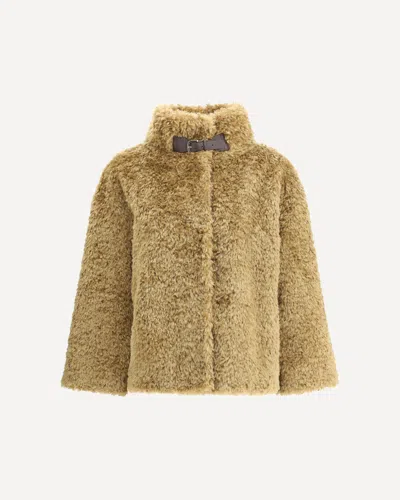 Herno Women Eco-friendly Short Fur In Brown