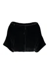 Herno Eco-fur Cloak In Black