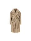 Herno Eco Fur Coat In Multi