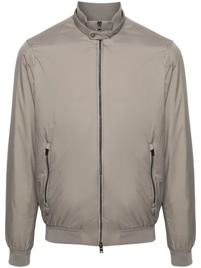 HERNO HERNO ECOAGE BAND-COLLAR BOMBER JACKET