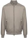 Herno Men Ecoage Band-collar Bomber Jacket In Beige