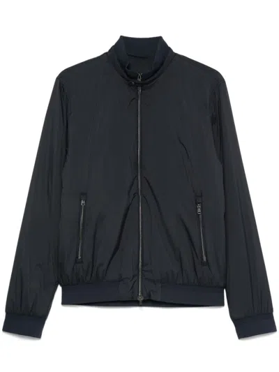 Herno Ecoage Band-collar Bomber Jacket Clothing In Black