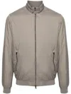 Herno Men Ecoage Band-collar Bomber Jacket In Nude & Neutrals