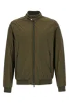 Herno Ribbed Bomber Jacket With Side Pockets