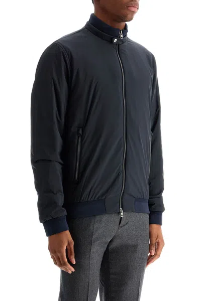 Herno Ecoage Bomber Jacket In Blu (blue)