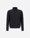 Herno Bomber Ecoage Bomber Jacket In Blu Navy