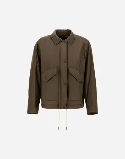 Herno Ecoage Jacket In Brown