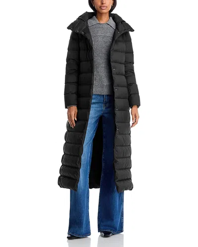 Herno Ecoage Nylon Maxi Down Coat In Black