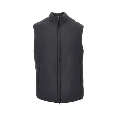 Herno Ecoage Padded Vest In Blue