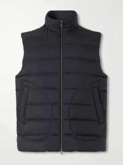 Herno Ecoage Quilted Padded Down Gilet In Blue