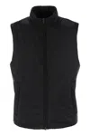 Herno High-collar Microfibre Gilet With Zip Closure