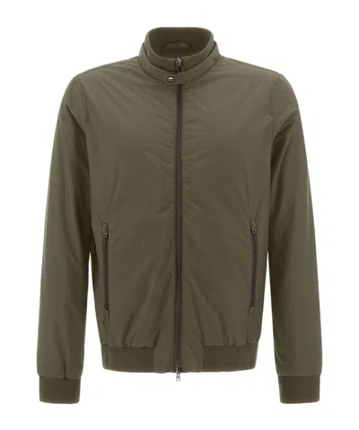HERNO ECOAGE STAND-NECK PILOT CASUAL JACKET