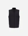 Herno Ecoage Vest In Blu Navy