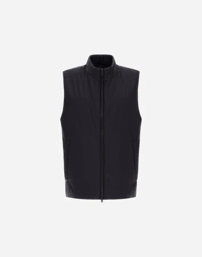 Herno Ecoage Vest In Blu Navy