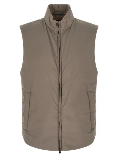 Herno Ecoage Vest In Brown