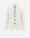 Herno Ecoage Blazer With Bib In White