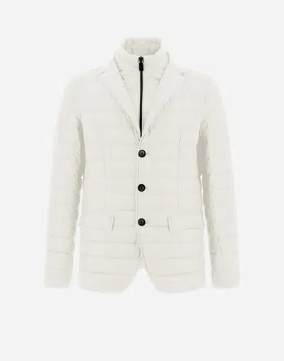 Herno Ecoage Blazer With Bib In White