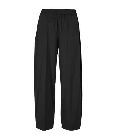 Herno Elastic Waist Balloon Pants In Black