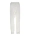 Herno Elastic Waistband Cuffed Hem Side Pockets Trousers In White