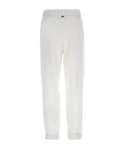 HERNO HERNO LOGO PLAQUE STRAIGHT-LEG TROUSERS