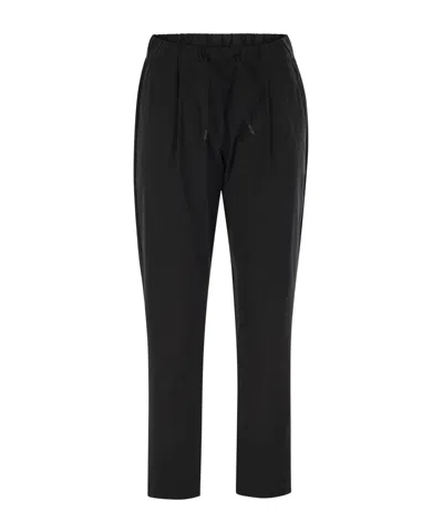 HERNO ELASTIC WAIST CASUAL PANTS