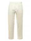 Herno Elastic-waist Side-pocket Trousers In White