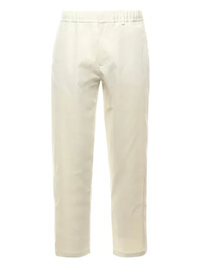 Herno Elastic-waist Side-pocket Trousers In White