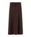 Herno Ankle Length Skirt Drawstring Waist In Burgundy