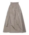 Herno Elastic Waist Skirt In Gray