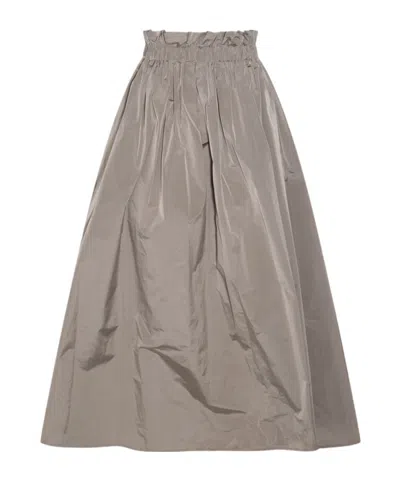 Herno Elastic Waist Skirt In Grey