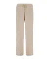 Herno Pants With Elasticized Waist Trousers Beige In Neutral