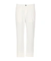 Herno Trousers Front Pleats Elasticized Waist In White
