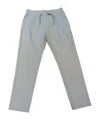 Herno Elastic Waistband Casual Pants In Gray