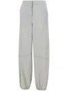 Herno Functional Nylon Trousers Elastic Waistband In Grey