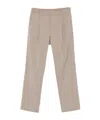 Herno Elasticated Pleated Trousers In Pink
