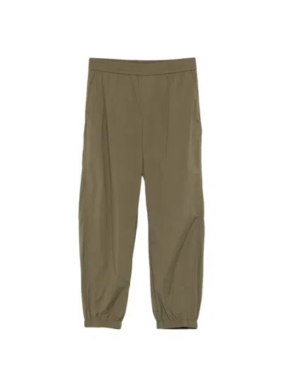 Herno Kids' Elasticated Trousers In Green