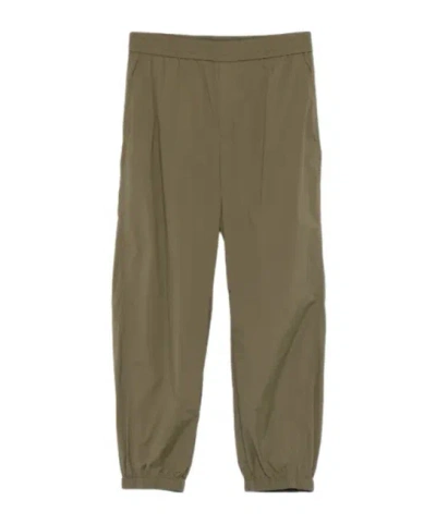 Herno Elasticated Trousers In Green