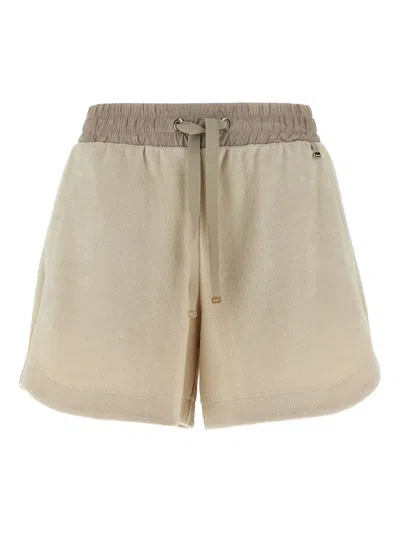 HERNO ELASTICATED-WAIST DRAWSTRING SHORTS