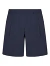 Herno Elasticated-waist Shorts In Blue
