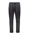 Herno Elasticated-waist Tapered Trousers In Black