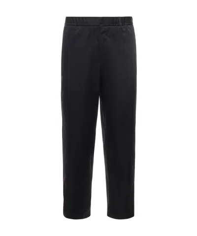 Herno Elasticated Waistband Trousers In Black