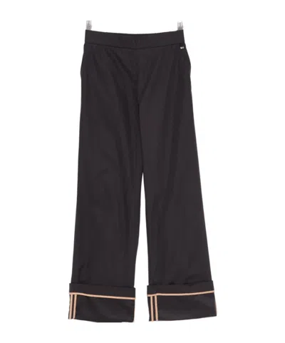Herno Elasticated Waistband Trousers In Black