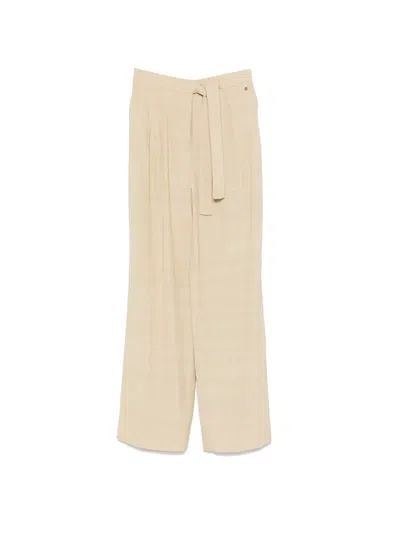 Herno Elasticated-waistband Trousers In Neutral