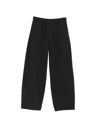 Herno Elasticated-waistband Trousers In Black