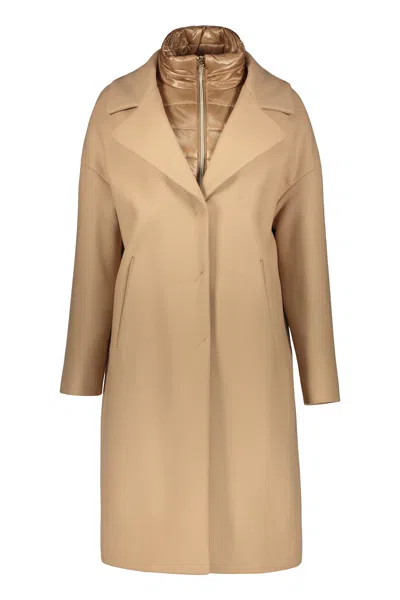 Herno Elegant Beige Coat For Any Occasion In Sand
